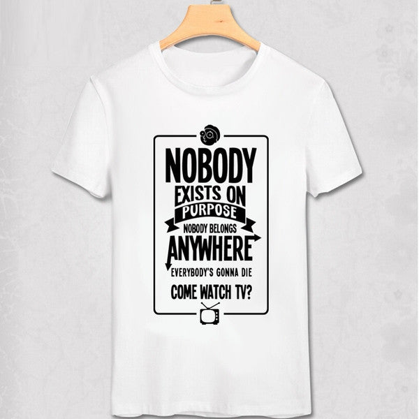 NOBODY EXIST Funny Guy T shirt