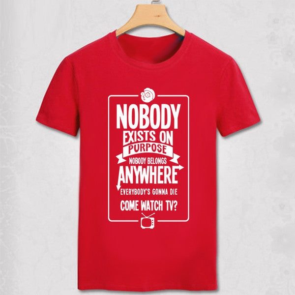 NOBODY EXIST Funny Guy T shirt