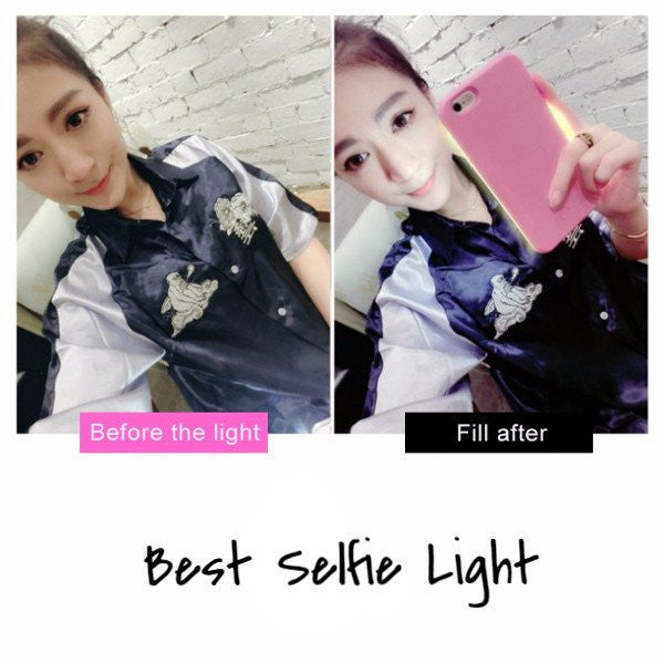 White LED Lighting Selfie Phone Case