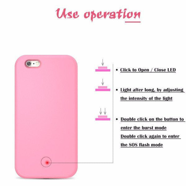 Gold LED Lighting Selfie Phone Case